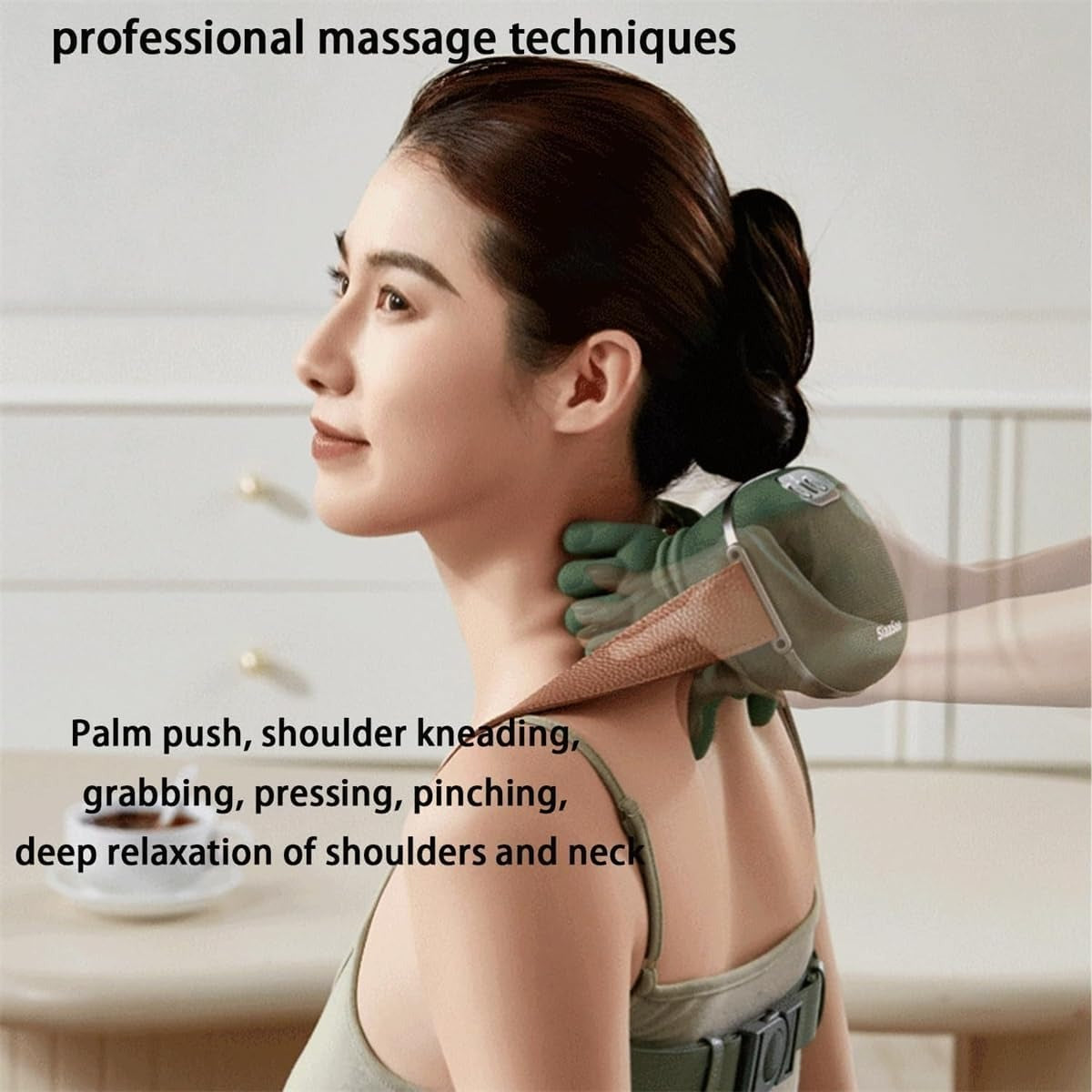 Ultra-Portable Pro Massager – Deep Tissue Neck, Back & Shoulder Relief with Heat Therapy
