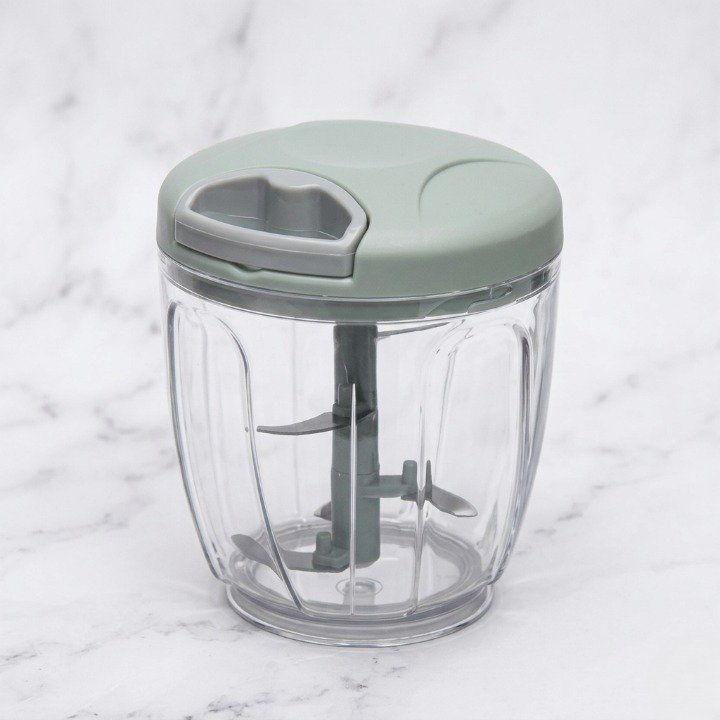 Multi-Function Manual Pull-String Vegetable Cutter & Meat Chopper 3 Blade , 5 Blade