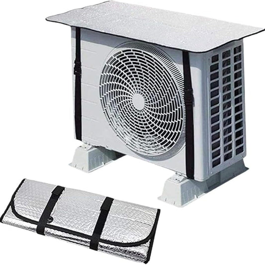 AC Outdoor Unit Sunshade Cover – Silver Foil Heat Shield & Dust Protector