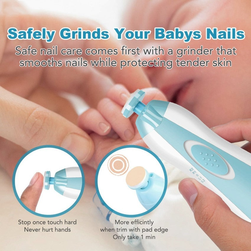 Baby Nail Trimmer Set – Safe Infant Nail Filer & Safe Clipper Alternative with Storage Case
