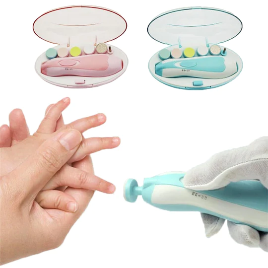 Baby Nail Trimmer Set – Safe Infant Nail Filer & Safe Clipper Alternative with Storage Case