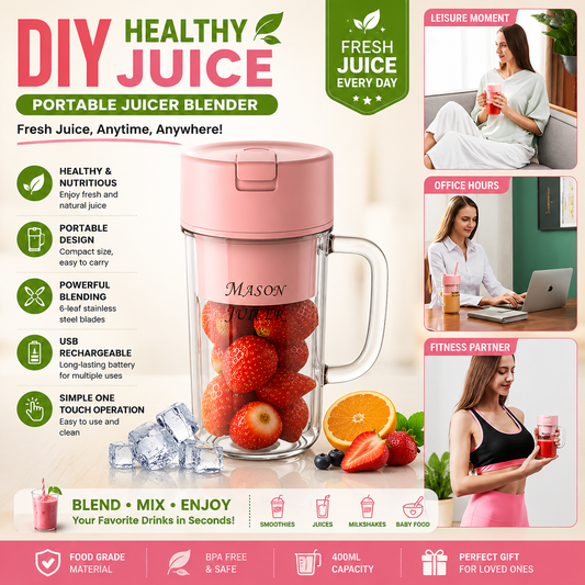 Portable Juicer Blender & Smoothie Maker (400ML)