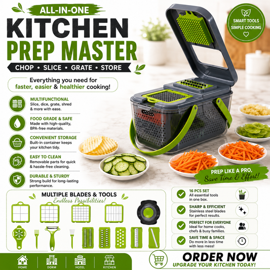 22-in-1 Premium Multi-Function Vegetable Cutter & Kitchen Slicer Tool