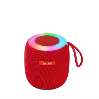 SH-309 Mini Wireless Bluetooth Speaker | Portable Outdoor Speaker | RGB Night Light | 5W Powerful Sound | BT 5.3 | Battery Powered | Random Colors