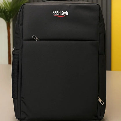 Slim Business Laptop Backpack | Lightweight Travel & Office Bag with Multi-Pockets | Black