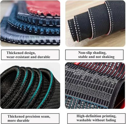 Large Excel Shortcut Keyboard Mouse Pad & Desk Mat 30×80cm | Extended Non-Slip Office Table Mat for Work Study Gaming