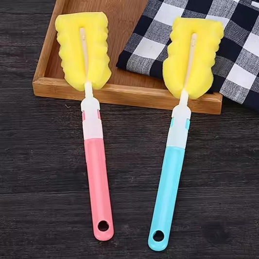 (pack of 3 )Baby Bottle and Teath Brush Set with Changeable Endings – Bottle, Sponge, Straw, and Pacifier (random color